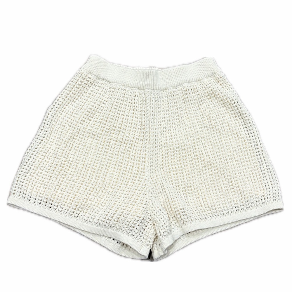 Sabo Skirt Crochet Knit Pull On High Waist Shorts Size XS Coastal Resort Beach